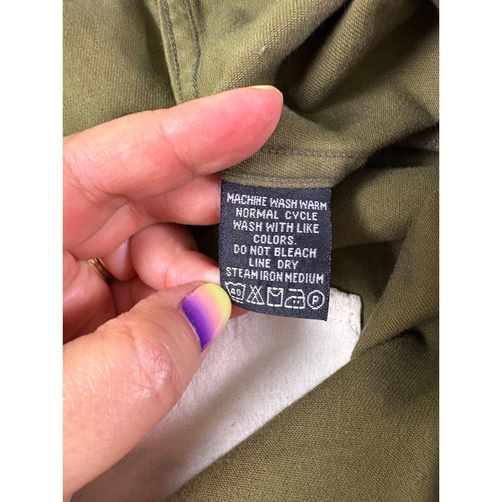 Vintage Polo Jeans Co Ralph Lauren Chino Pants Women 8 Wide Leg Utility Y2K - Picture 6 of 7